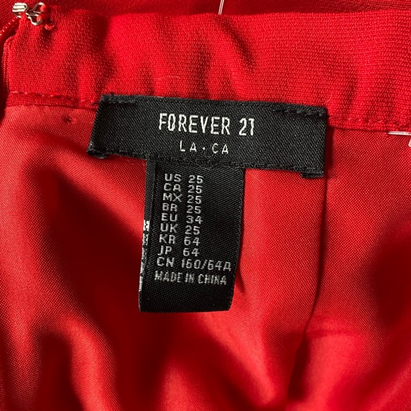 NWT Red Mini Skirt - Picture 2 of 3